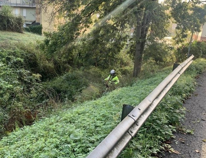 La Confederación Hidrográfica del Cantábrico mejora el arroyo Mariana en Corvera de Asturias