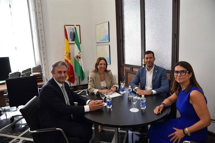 La delegada del Gobierno de la Junta de Andalucía en Málaga, Patricia Navarro, en reunión para impulsar el Plan Ventilla.