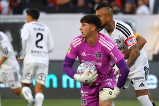 Futbol, Colo Colo vs Coquimbo Unido. Fecha 9, Liga de Primera 2026. El jugador de Colo Colo Gabriel Maureira es fotografiado durante el partido de primera division contra Coquimbo Unido disputado en el estadio Monumental de Santiago,