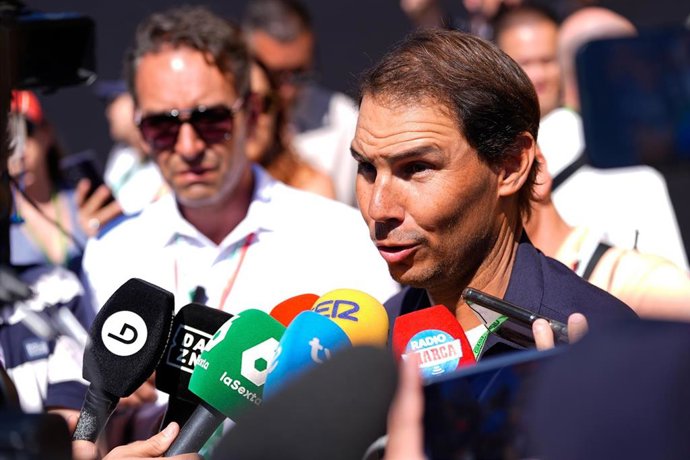 El extenista español Rafa Nadal, en el GP de España de F1 2026, en Madring.
