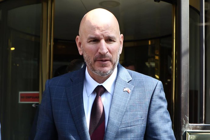 Santiago 9 de septiembre 2026. El embajador de Estados Unidos, Brandon Judd, se retira del Ministerio de Relaciones Exteriores; tras ser citado formalmente  Dragomir Yankovic/Aton Chile