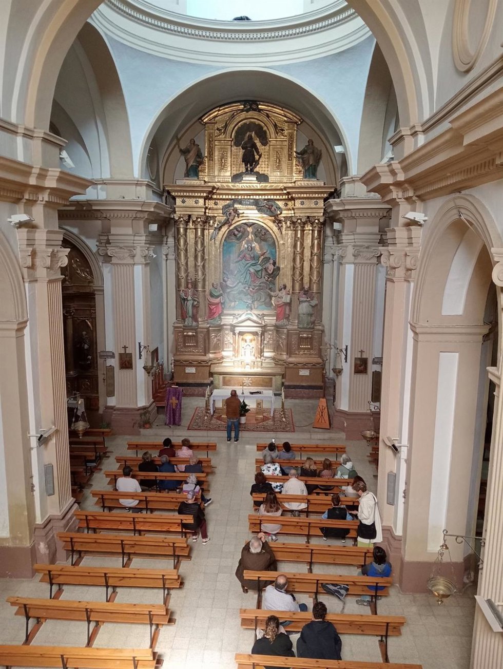 Archivo - Asoleo del equinoccio de otoño en la iglesia de Biscarrués (Huesca)
