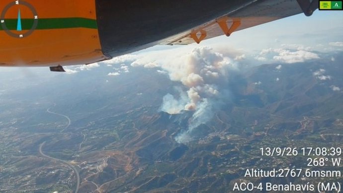 Incendio en Benahavís (Málaga)