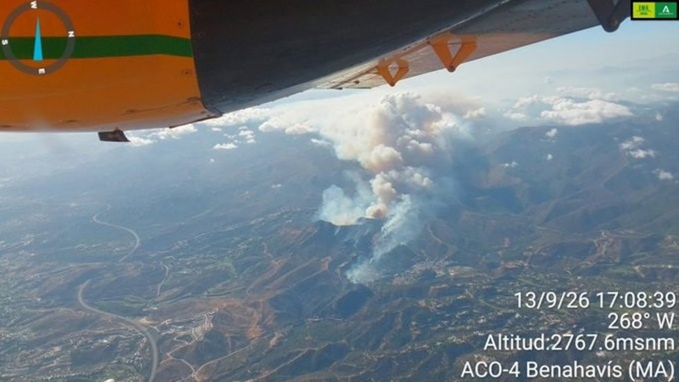 Incendio en Benahavís (Málaga)