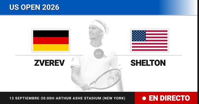 Alexander Zverev - Ben Shelton: resumen y estadísticas del partido de Final de US Open ATP