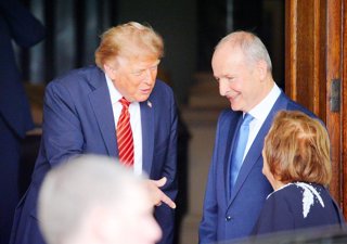 Micheál Martin i Donald Trump a Irlanda