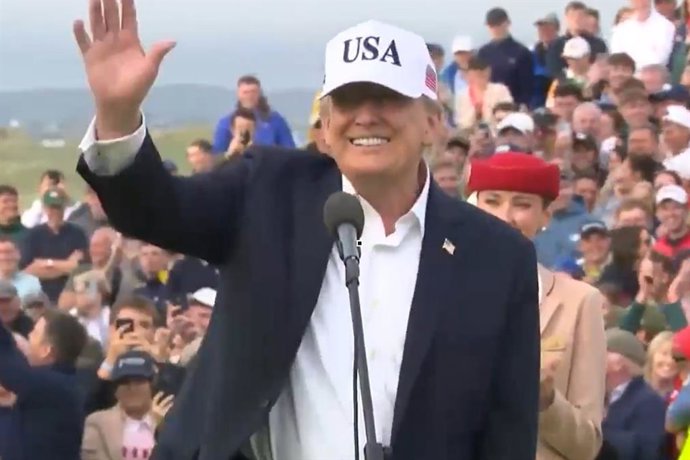 O presidente dos Estados Unidos, Donald Trump, na Irlanda