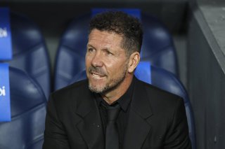 Diego Pablo Simeone, head coach of Atletico de Madrid looks on during the Spanish league, LaLiga EA Sports, football match played between Real Sociedad and Atletico de Madrid at Reale Arena stadium on September 13, 2026, in San Sebastian, Spain.