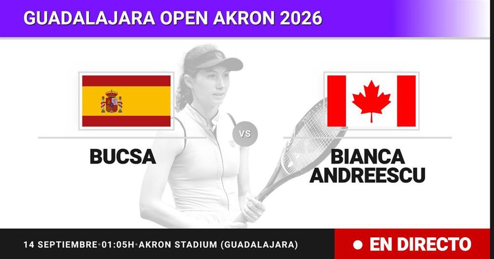 Cristina Bucsa - Bianca Andreescu: resumen y estadísticas del partido de Dieciseisavos de final de Guadalajara Open Akron