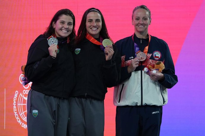 Santa Fe, Argentina, 13 Septiembre de 2026 La nadadora chilena Kristel Köbrich ganó la medalla de bronce en los 800 metros libres en los Juegos Suramericanos Odesur 2026 13/09/2026 Luciano Gonzalez/Photosport    Santa Fe, Argentina, September 13,