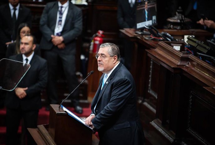 Archivo - El presidente de Guatemala, Bernardo Arévalo