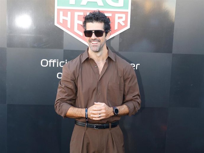 Archivo - Miguel Ángel Muñoz posando en el photocall de Tag Heuer