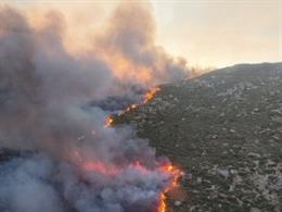 Incendio forestal en Tornavacas.