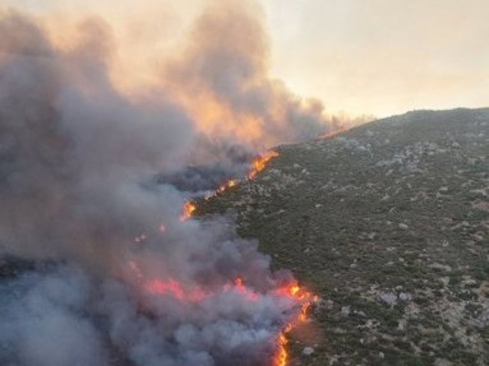 Incendio forestal en Tornavacas.