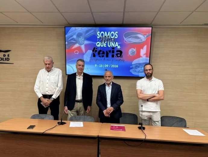 Responsables de la feria, el día de la presentación.