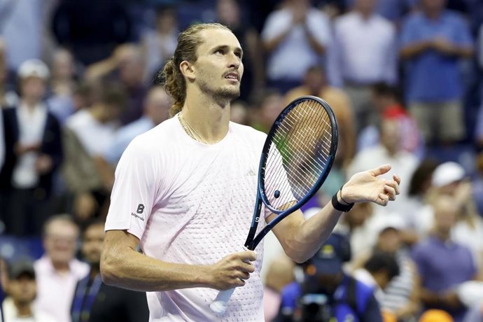 Alexander Zverev tras una victoria en el US Open 2026