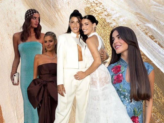 Trenzas, recogidos y accesorios que elevan el peinado: la boda de Dulceida y Alba Paul nos deja estas tendencias