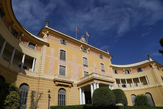 Archivo - Fachada del Palau Pedralbes.