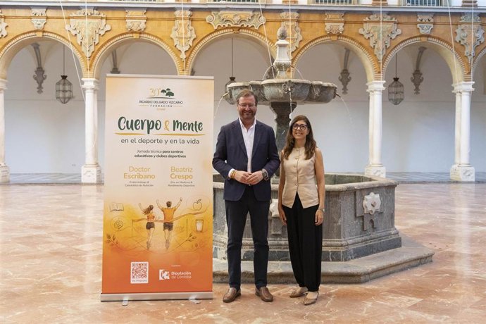 El delegado de Deportes de la Diputacion de Córdoba, Antonio Martín, en la presentación de las jornadas.