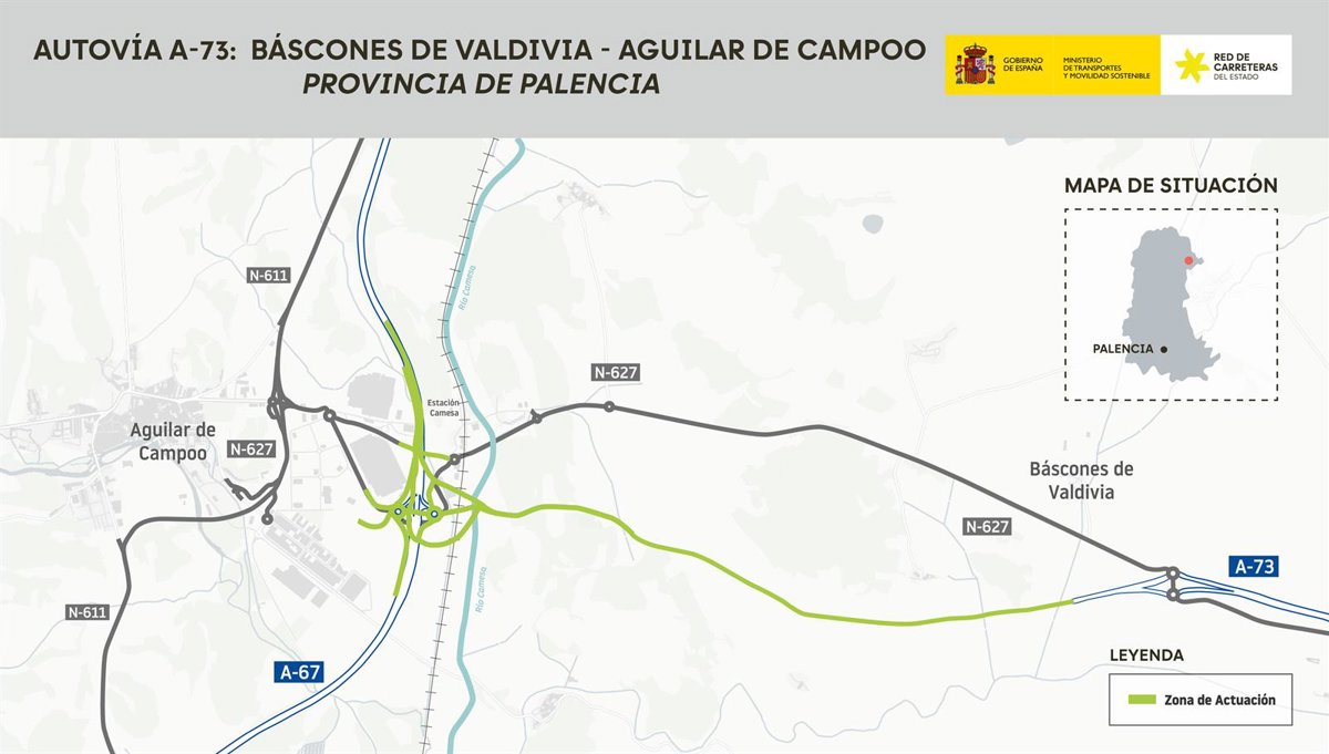 Transportes avanza en la conexión de Burgos y Cantabria con la aprobación provisional de un nuevo tramo en la A-73