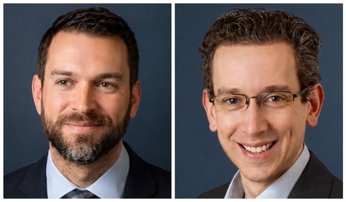 De izquierda a derecha, Will Ballard y Giles Parkinson, nuevos gestores de renta variable global de Mirabaud AM.