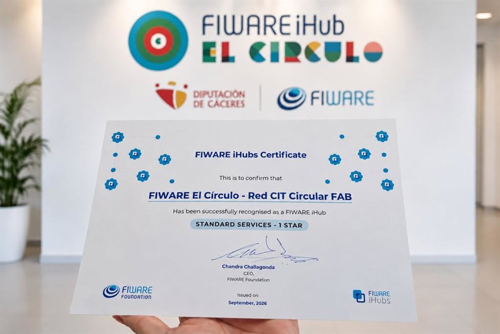 El Círculo de la Red FAB de la Diputación de Cáceres obtiene un reconocimiento europeo como centro tecnológico
