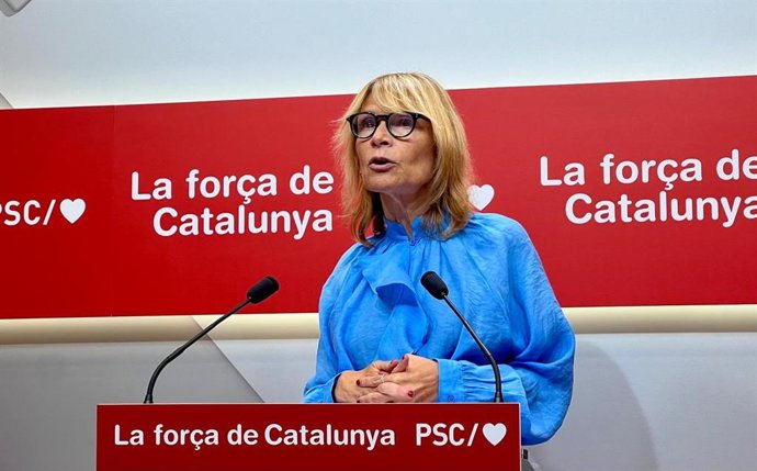 La viceprimera secretaria y portavoz del PSC, Lluïsa Moret