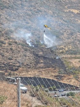 Archivo - Conato de incendio en Valle Tabares,  La Laguna (Tenerife)