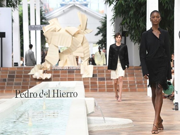 Desfile de la firma Pedro del Hierro en la Mercedes-Benz Fashion Week Madrid