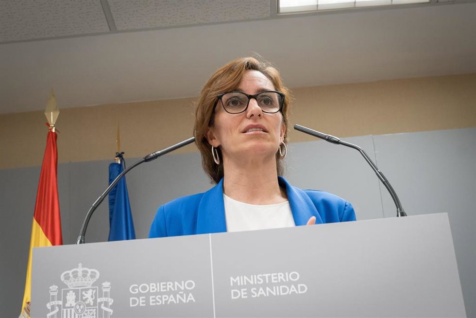 La ministra de Sanidad, Mónica García, en una imagen de archivo 