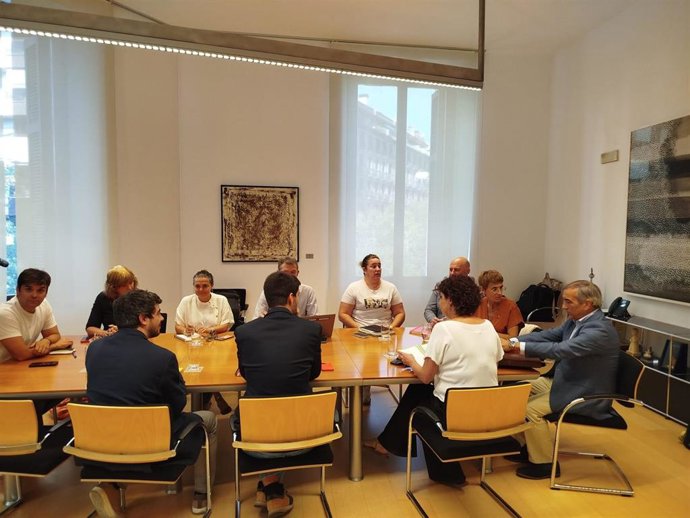 La presidenta del Gobierno de Navarra, María Chivite, se reúne con sus socios para abordar la situación de las obras de Belate.