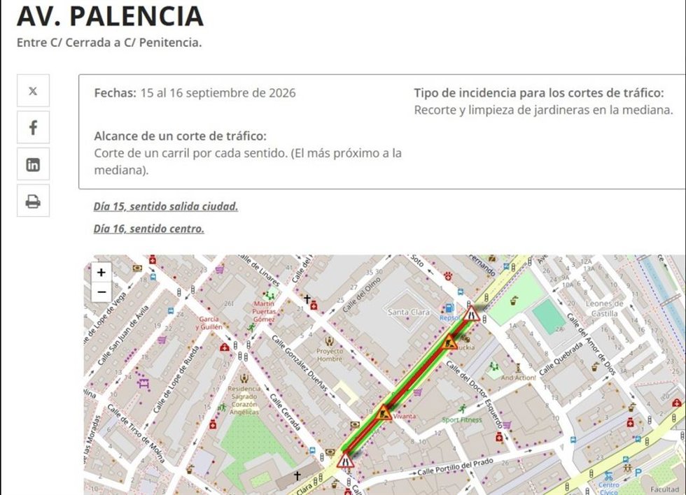 Aviso de la Policía Local en 'X'.