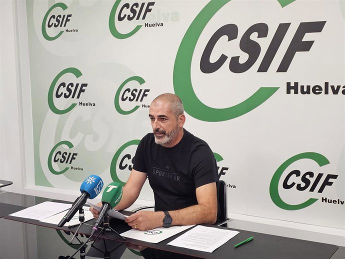 El responsable del sector de Educación en CSIF Huelva, Manuel Cabaco.
