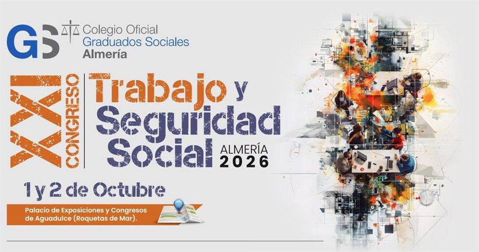 Cartel del XXI Congreso de Trabajo y Seguridad Social 2026.
