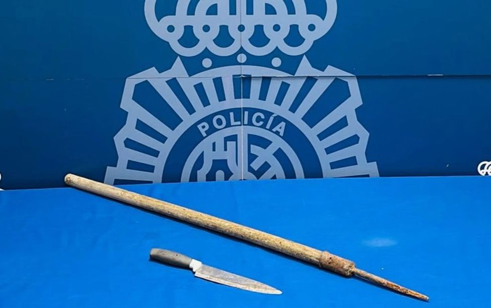 Prisión provisional para un hombre por amenazas graves a su familia armado con un cuchillo y una lanza en Huesca