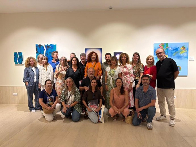 Acto de inauguración de la exposición 'Les poesies dels baleàrics' en el Arxiu del Regne de Mallorca.