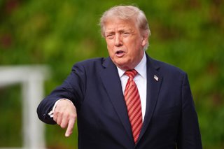 12 September 2026, Ireland, Dublin: US President Donald Trump departs from Aras an Uachtarain, the official residence of President Catherine Connolly in Phoenix Park, during his trip to Ireland. Photo: James Manning/PA Wire/dpa