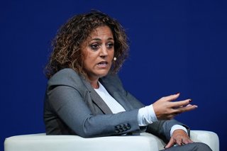 Archivo - Beatriz Alvarez, president of Liga F, attends during the International Women’s Football Congress 2025 ELEVA at Ciudad del Futbol on November 20, 2025, in Las Rozas, Madrid, Spain.