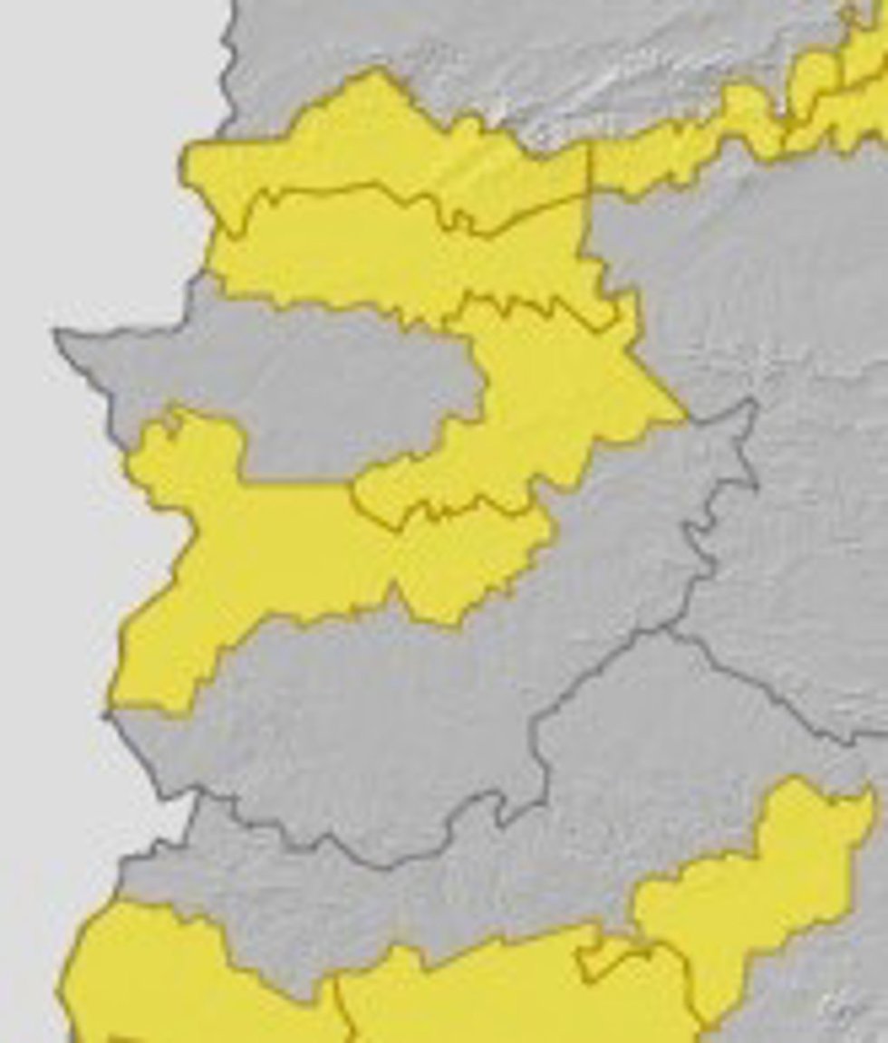 Avisos en Extremadura para el 15 de septiembre