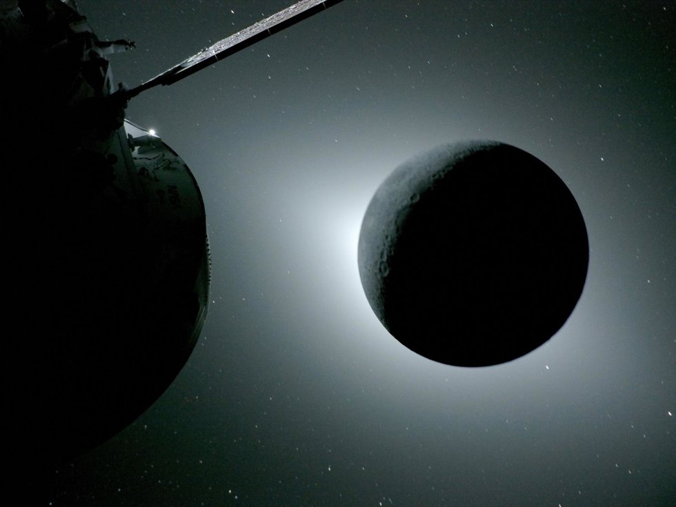 Vista captada por la nave espacial Orion durante la misión Artemis II, a 6 de abril de 2026.