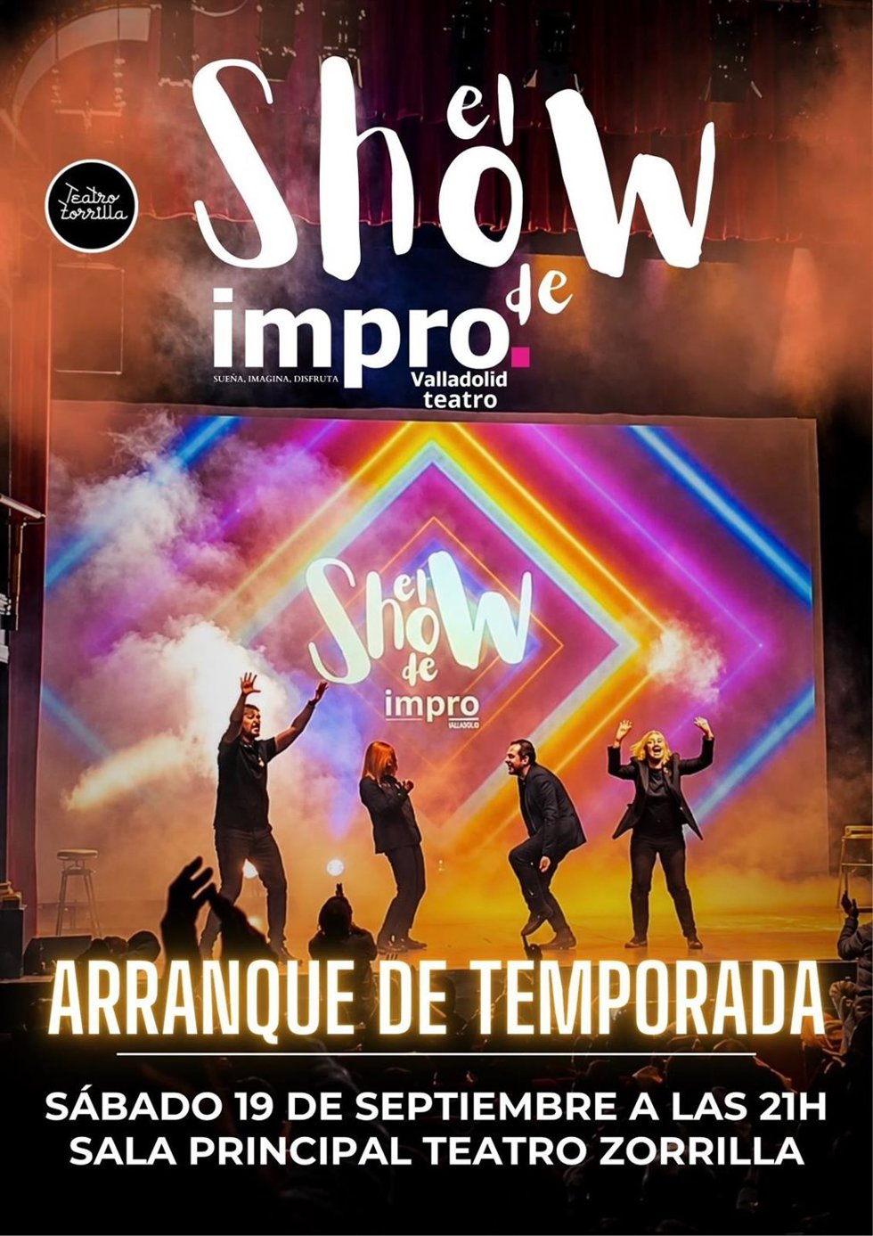 Impro Valladolid regresa el sábado al Teatro Zorrilla para inaugurar temporada y celebrar sus nueve años de trayectoria.