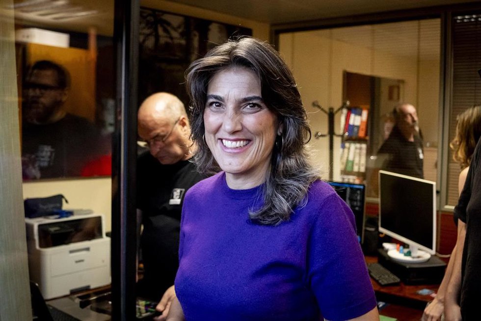 Imagen de recurso de la portavoz de Más Madrid en la Asamblea de Madrid, Manuela Bergerot, durante el pregón y chupinazo de las fiestas de Móstoles