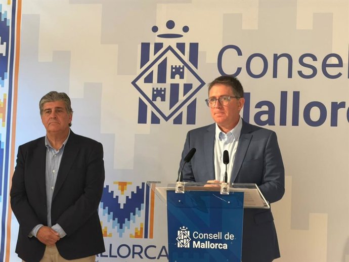 El conseller de Turismo del Consell de Mallorca, Guillem Ginard, en rueda de prensa.