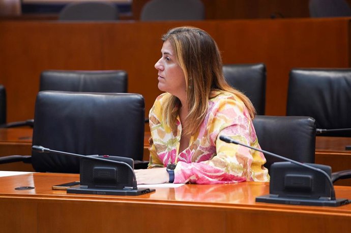 Archivo - La diputada del PP Lorena Tabanera.
