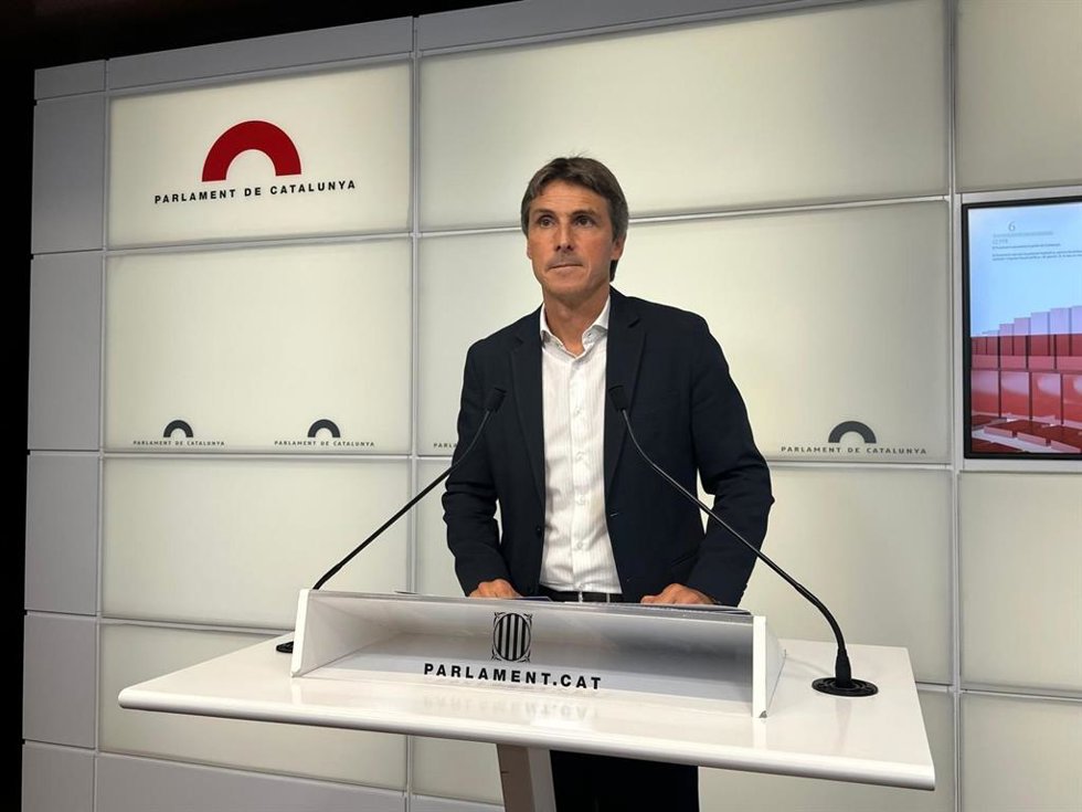 El portavoz de Junts en el Parlament, Salvador Vergés