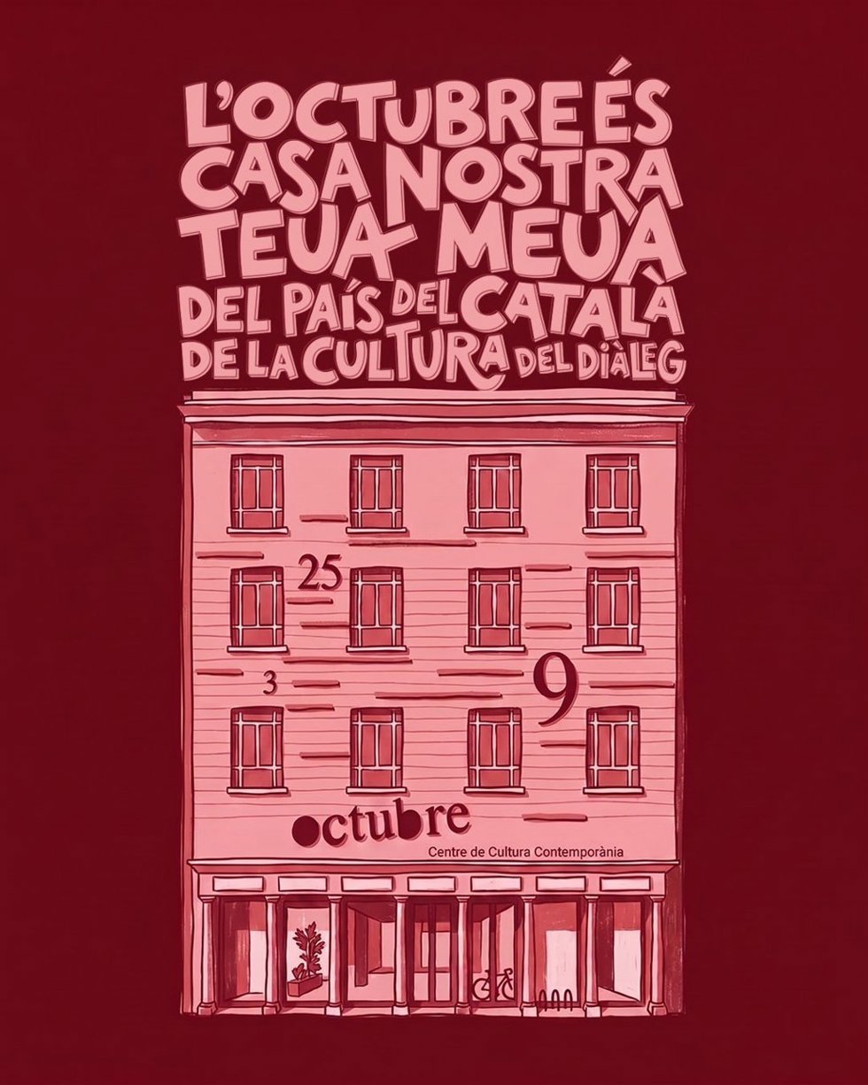 Cartel de L'Octubre és casa nostra'