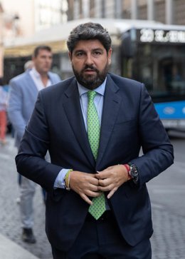 El presidente de la Región de Murcia, Fernando López Miras, durante un desayuno informativo de Fórum Europa, en el Four Seasons Hotel Madrid, a 7 de septiembre de 2026, en Madrid (España).