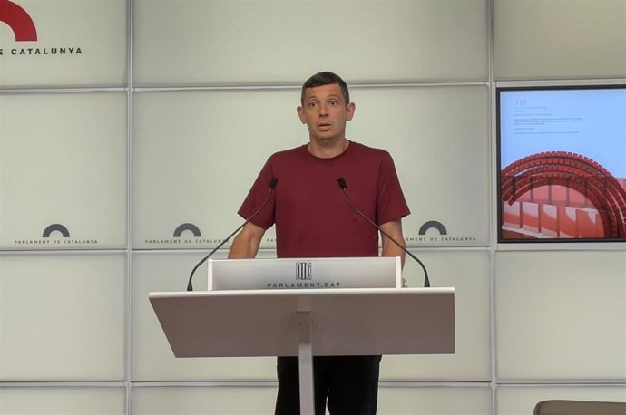 El diputado de la CUP en el Parlament Xavier Pellicer