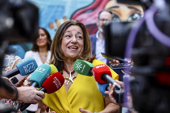 La consejera de Educación de la Junta de Andalucía, María del Carmen Castillo, durante la apertura del curso escolar 2026/27 en el Primer Ciclo de Infantil en la Escuela Infantil La Victoria de Córdoba.