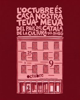 Cartell de 'L'Octubre és casa nostra'